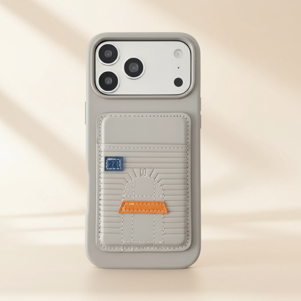 Black Hermès iPhone 17 Pro Max Case – Full Product View | luxury leather card slot cover, Elitesmark premium phone accessories | Elitesmark