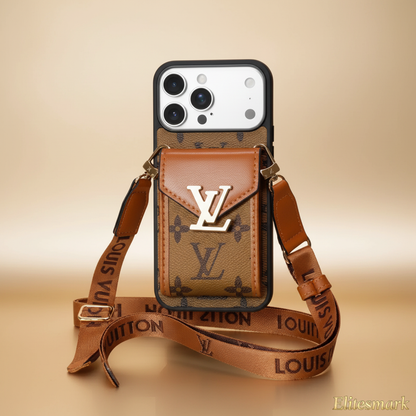 Camel Brown Louis Vuitton iPhone 17 Pro Max Case – Classic LV Monogram | camel brown LV pattern, premium finish, luxury designer cover | Elitesmark