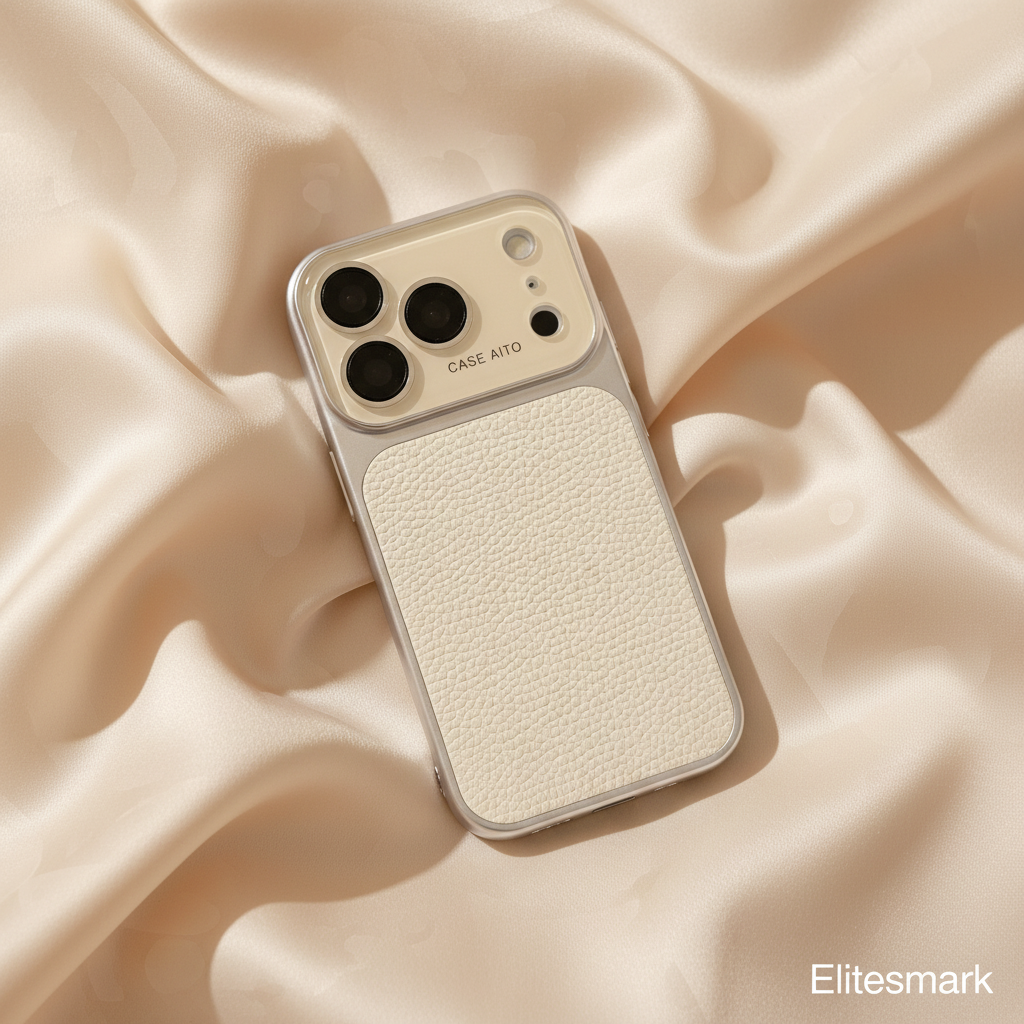 Urban Zest Leather Shield iPhone Case – Full Product View | orange leather luxury shield case, Elitesmark premium phone accessories | Elitesmark