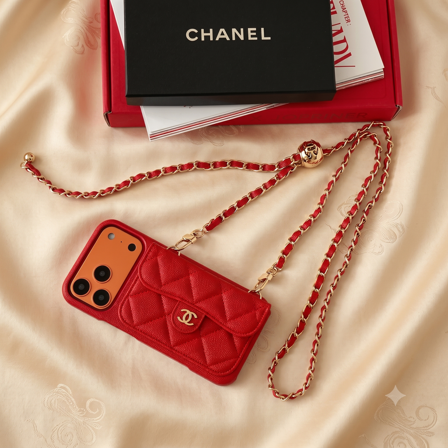 Chanel iPhone Case 17 Pro Max Quilted Leather Crossbody Wallet iPhone Case | iPhone 12–17 Series