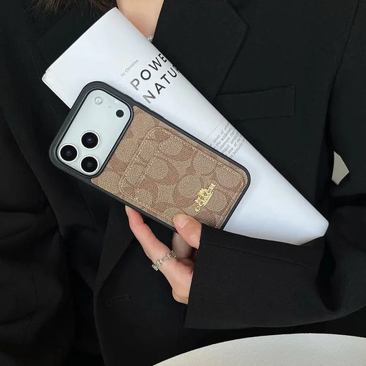 Coach Monogram Case with Card Holder - iPhone Case and Card Holder - Elitesmark